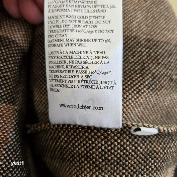 RODEBJER Reilly Check Multi/patterned pullover knit sweater L - Picture 5 of 8